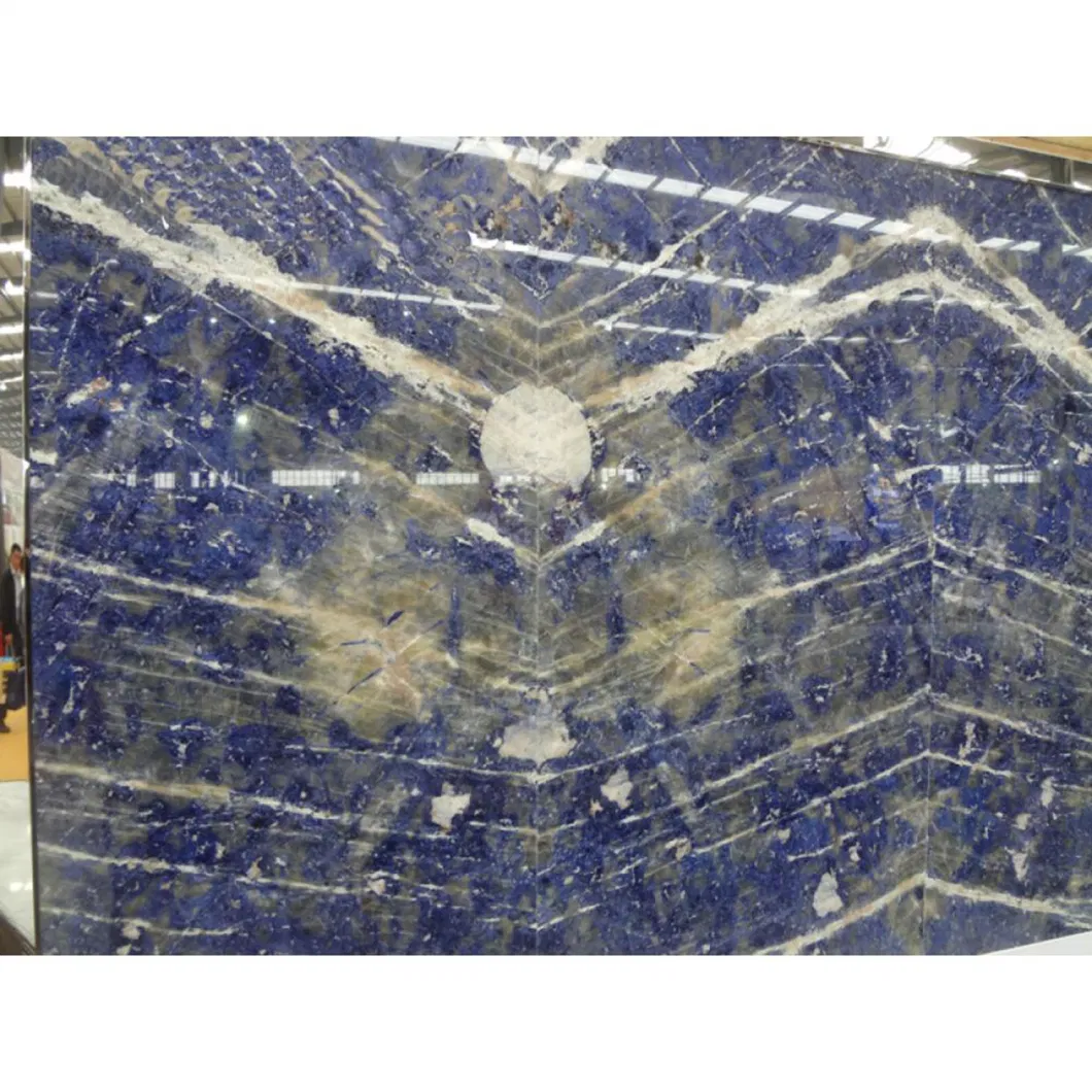 Luxury Blue Bauia Azul Bahia Sodalite Blue Granite Precious Stone for Decoration